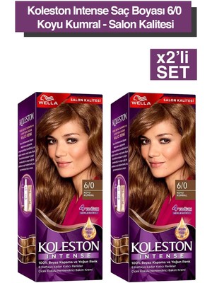 Wella Koleston Koleston Intense 6/0 Koyu Kumral Saç Boyası X2 Adet