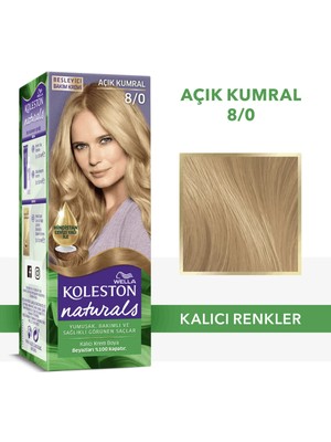 Wella Koleston Naturals 8/0 Açık Kumral Saç Boyası