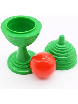 Azrlya Yeşil Renk Sihirli Kupa Top Kaybetme Oyunu 7 cm