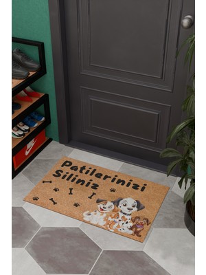Charmbi Köpek Patileri-Dekoratif Çok Amaçlı Iç ve Dış Kapı Paspası