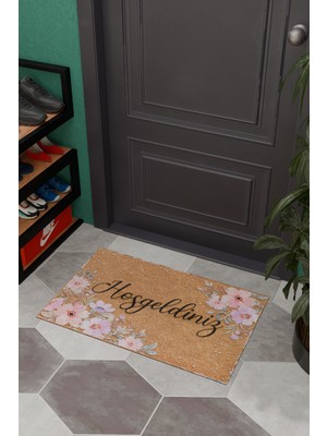 Charmbi Çiçek-Dekoratif Çok Amaçlı Iç ve Dış Kapı Paspası