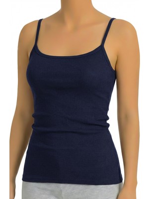 Öts Kadın Atlet Ip Askılı Fitilli (%96 Pamuk - %4 Elastan)