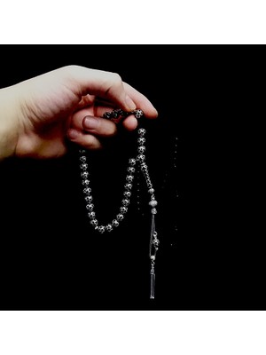 Tesbih Rüyası Misket Kesim 925  Ayar Gümüş Kafes Tesbih