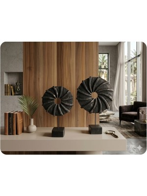 Ayder Online Satış (31 cm  -36 cm  BOYUNDA)-(19 cm  -23 cm  Çapında) Kırılmaz Polyester,halka Pervane Figürlü Biblo