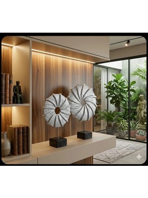 Ayder Online Satış (31 cm  -36 cm  BOYUNDA)-(19 cm  -23 cm  Çapında) Kırılmaz Polyester,halka Pervane Figürlü Biblo