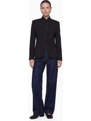 Nauve Dik Yaka Düğmeli Blazer Ceket