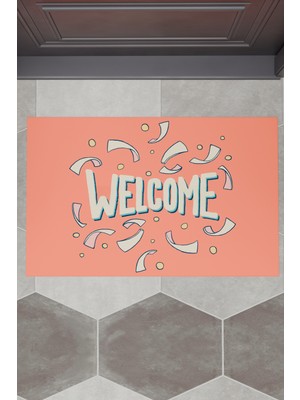 Charmbi Welcome-Dekoratif Çok Amaçlı Iç ve Dış Kapı Paspası