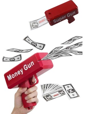 Aesco Para Dolar Atma Makinası Super Money Gun Para Saçma Fırlatma Tabancası - Lisinya
