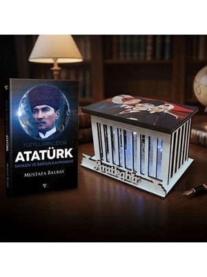 Halk Kitabevi Yüzyılların Lideri Atatürk ve Kocatepe Ahşap Anıtkabir Işıklı Maket