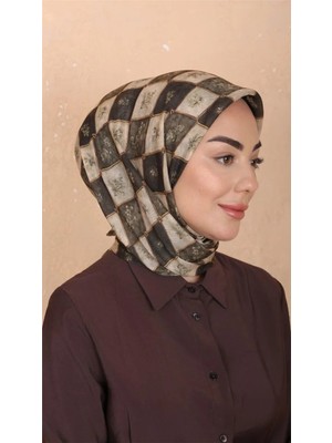 Lo'cella Pamuklu Soft Eşarp 4546-8 Yeşil