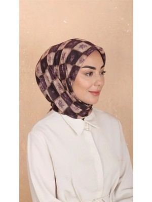 Lo'cella Pamuklu Soft Eşarp 4546-3 Mor