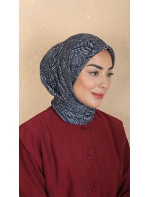 Lo'cella Pamuklu Soft Eşarp 4547-5 Lacivert