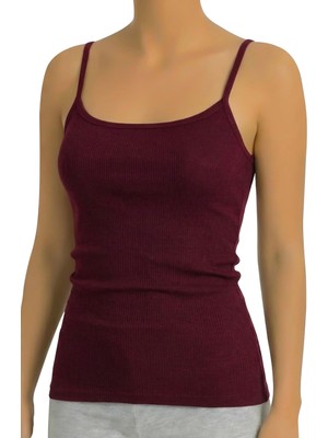 Öts Kadın Atlet Ip Askılı Fitilli (%96 Pamuk - %4 Elastan)