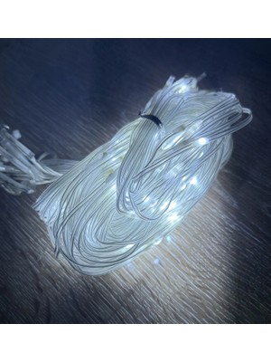 AyrStore Buğz 2x2 Perde 192 LED Beyaz Işık - 8 Fonksiyonlu