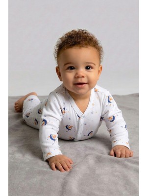 Kidyra %100 Pamuk Çıtçıtlı Bebek Tulum