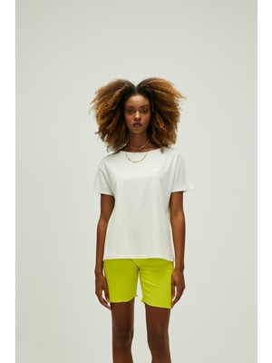 Bad Bear Kadın Kırık Beyaz Tişört Nıdra