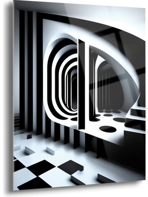 Shiny Art Op-Art Salon Cam Tablo - MOD027