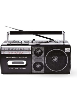 Subutu Siyah Kaset Çalar - Bluetooth USB Tf Aux Fm Özellikli