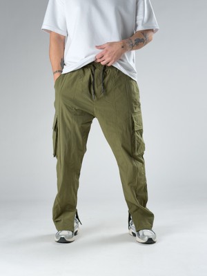 Cocopelli Premium Kalite Yeşil Paraşüt Kumaş Erkek Pantolon COC2950