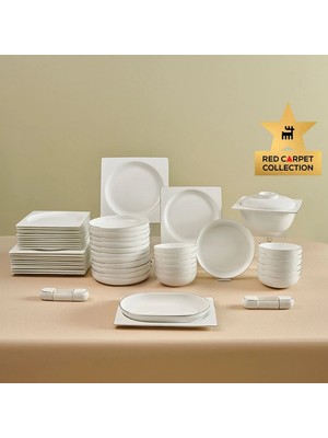 Karaca Red Carpet Collection Fine Pearl Extra Nish 58 Parça 12 Kişilik Yemek Takımı Platin