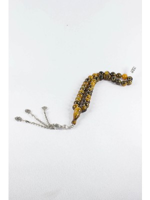 Tesbih Kardeşliği Faris Usta İşçilikli Elişi Simli Katalin Tesbih