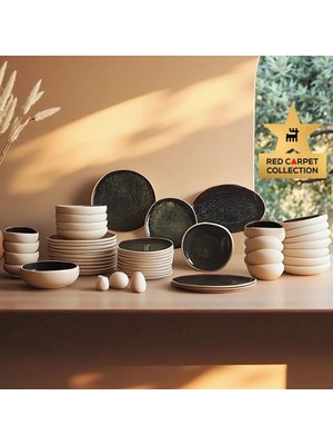 Karaca Earth Collection Galactic 55 Parça 12 Kişilik Yemek Takımı Beyaz