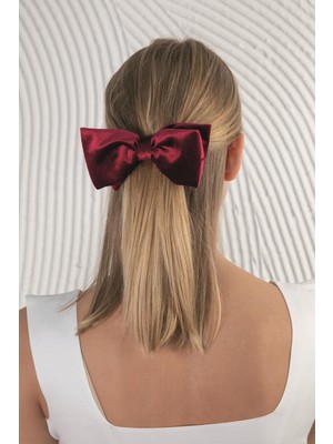 Modex Bordo Fiyonk Otomatik Saç Tokası