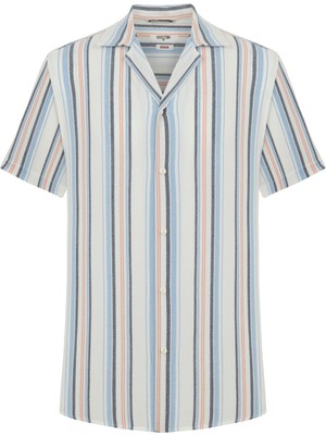 MUDO Çizgili Regular Fıt Gömlek