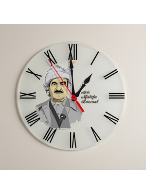 Zerya Mele Mistefa Barzani Tasarımlı Roma Rakamlı Duvar Saati