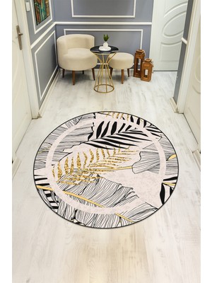 Dolce Mariee Dijital Baskı Modern Kaymaz Taban Halı H0306