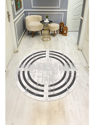 Dolce Mariee Dijital Baskı Modern Kaymaz Taban Halı H0307