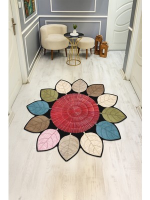 Dolce Mariee Dijital Baskı Modern Kaymaz Taban Halı H0392