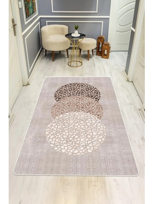 Dolce Mariee Modern Desenli Dijital Baskı Kaymaz Taban Halı H0139
