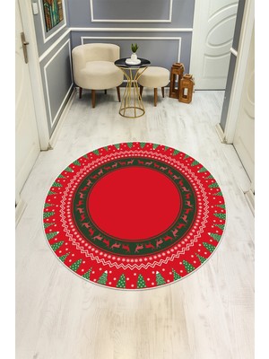 Dolce Mariee Dijital Baskı Modern Kaymaz Taban Halı H0324