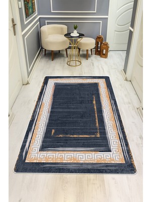 Dolce Mariee Modern Desenli Dijital Baskı Kaymaz Taban Halı H0229