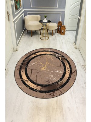 Dolce Mariee Dijital Baskı Modern Kaymaz Taban Halı H0330