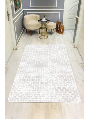 Dolce Mariee Modern Desenli Dijital Baskı Kaymaz Taban Halı H0241