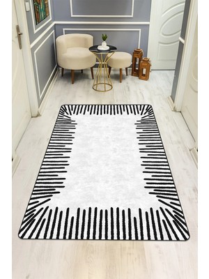 Dolce Mariee Modern Desenli Dijital Baskı Kaymaz Taban Halı H0107