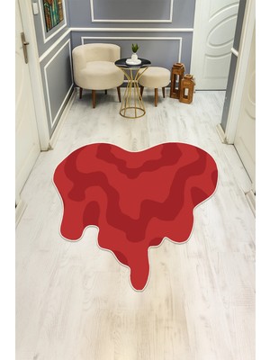 Dolce Mariee Dijital Baskı Modern Kaymaz Taban Halı H0411