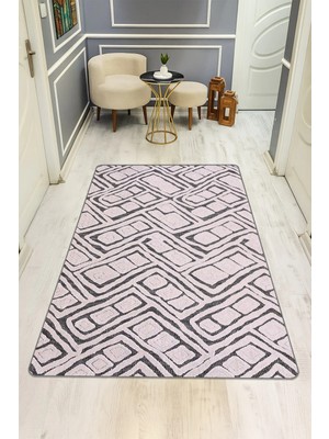 Dolce Mariee Modern Desenli Dijital Baskı Kaymaz Taban Halı H0164