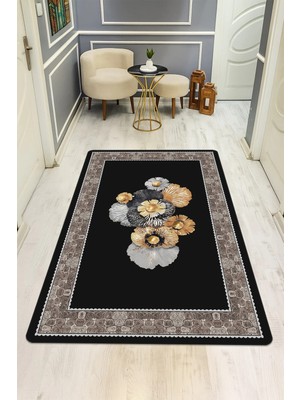 Dolce Mariee Modern Desenli Dijital Baskı Kaymaz Taban Halı H0174