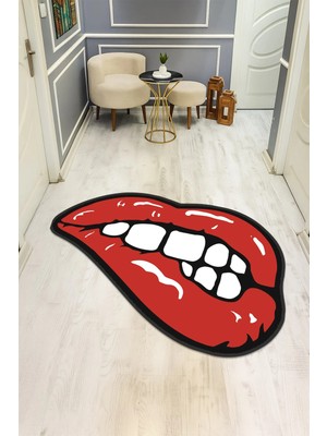 Dolce Mariee Modern Desenli Lazer Kesim Dijital Baskı Kaymaz Taban Halı H0410