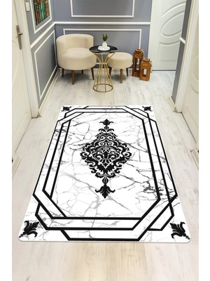 Dolce Mariee Modern Desenli Dijital Baskı Kaymaz Taban Halı H0173