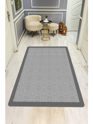 Dolce Mariee Modern Desenli Dijital Baskı Kaymaz Taban Halı H0205