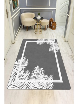 NEWORA Modern Desenli Dijital Baskı Kaymaz Taban Halı H0236