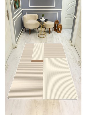 Dolce Mariee Modern Desenli Dijital Baskı Kaymaz Taban Halı H0233