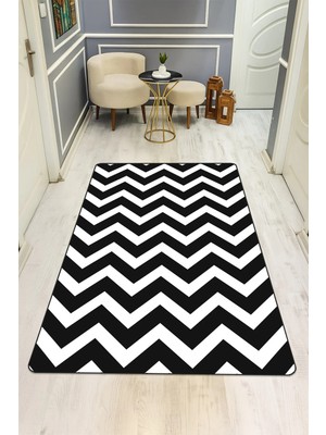 Dolce Mariee Modern Desenli Dijital Baskı Kaymaz Taban Halı H0148