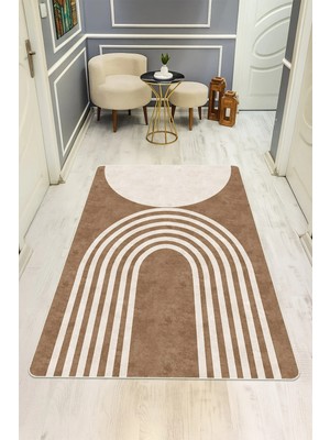 Dolce Mariee Modern Desenli Dijital Baskı Kaymaz Taban Halı H1013