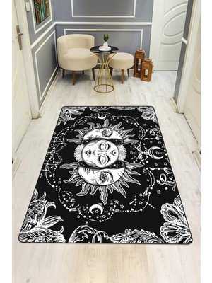 Dolce Mariee Modern Desenli Dijital Baskı Kaymaz Taban Halı H0163