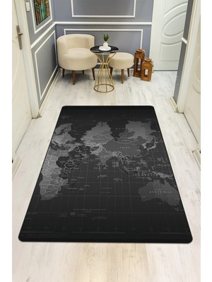 Dolce Mariee Modern Desenli Dijital Baskı Kaymaz Taban Halı H0278